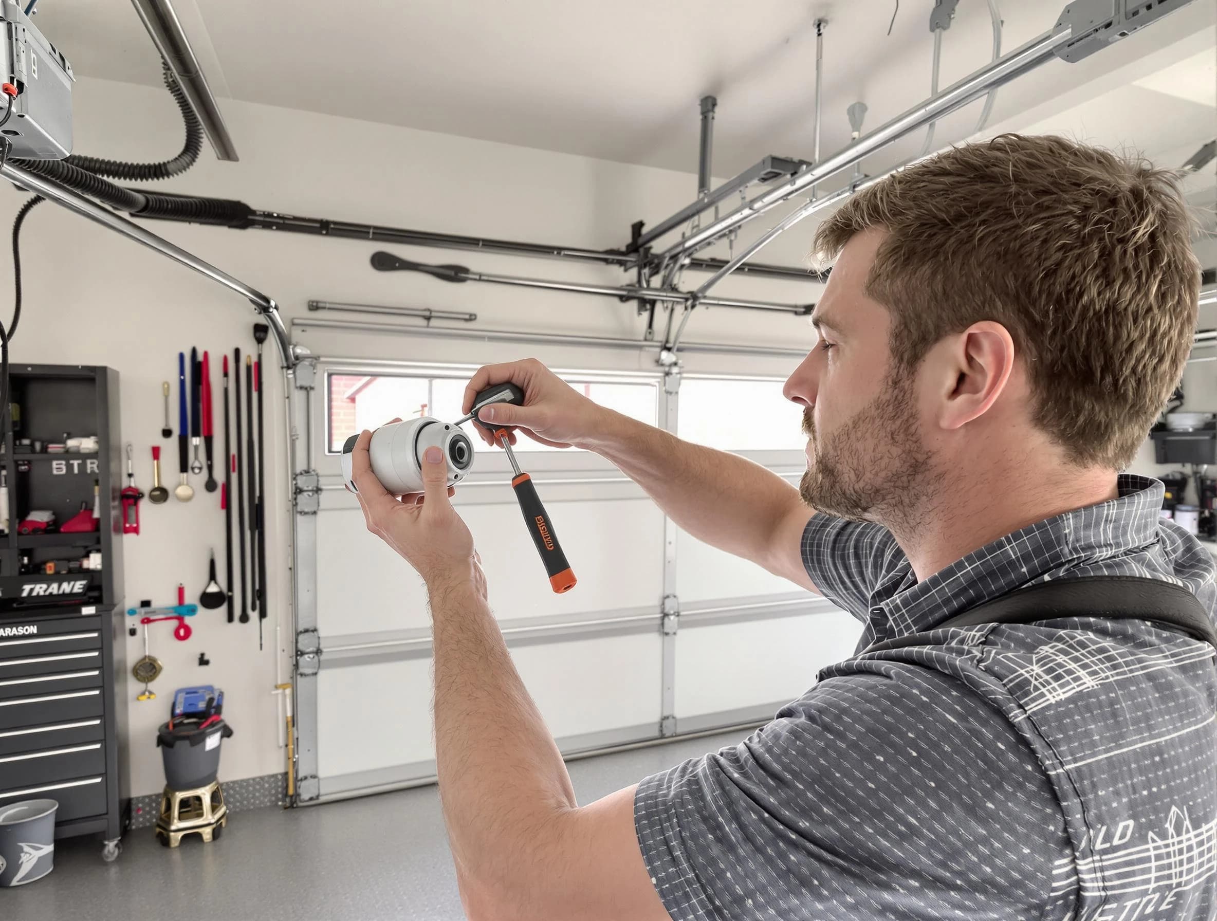 Garage door opener repair service by Candler-McAfee Garage Door Repair in Candler-McAfee