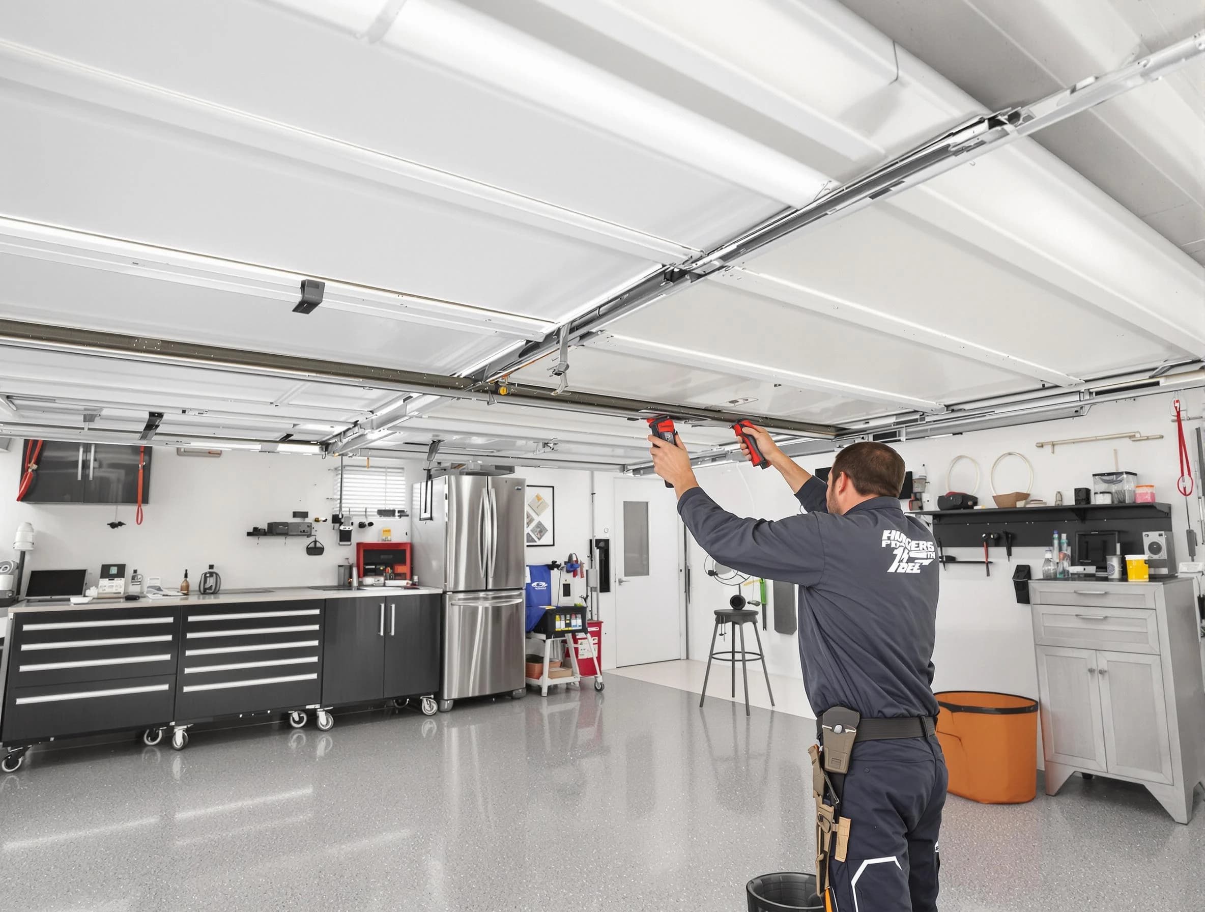 Overhead garage door repair service by Candler-McAfee Garage Door Repair in Candler-McAfee